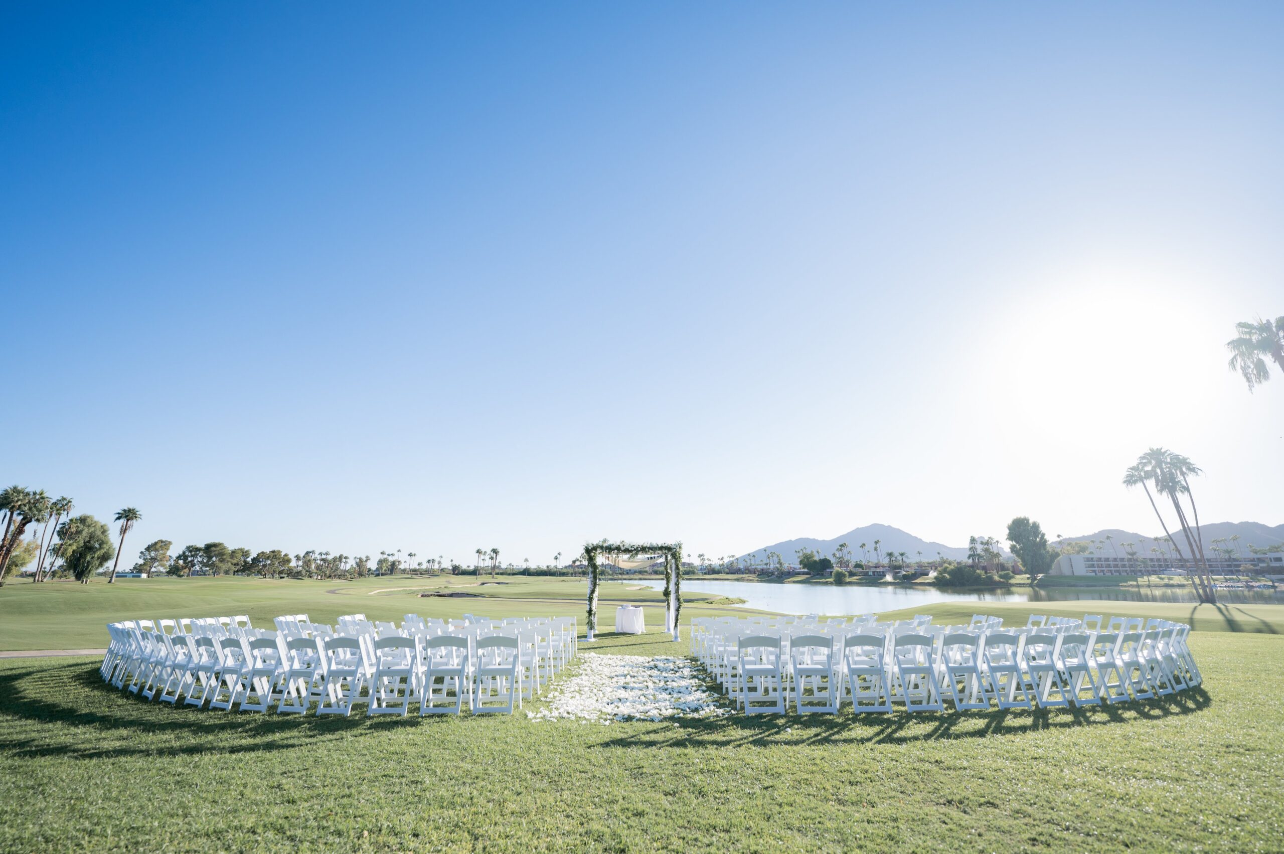 Family wedding portrait at McCormick Ranch Golf Club
