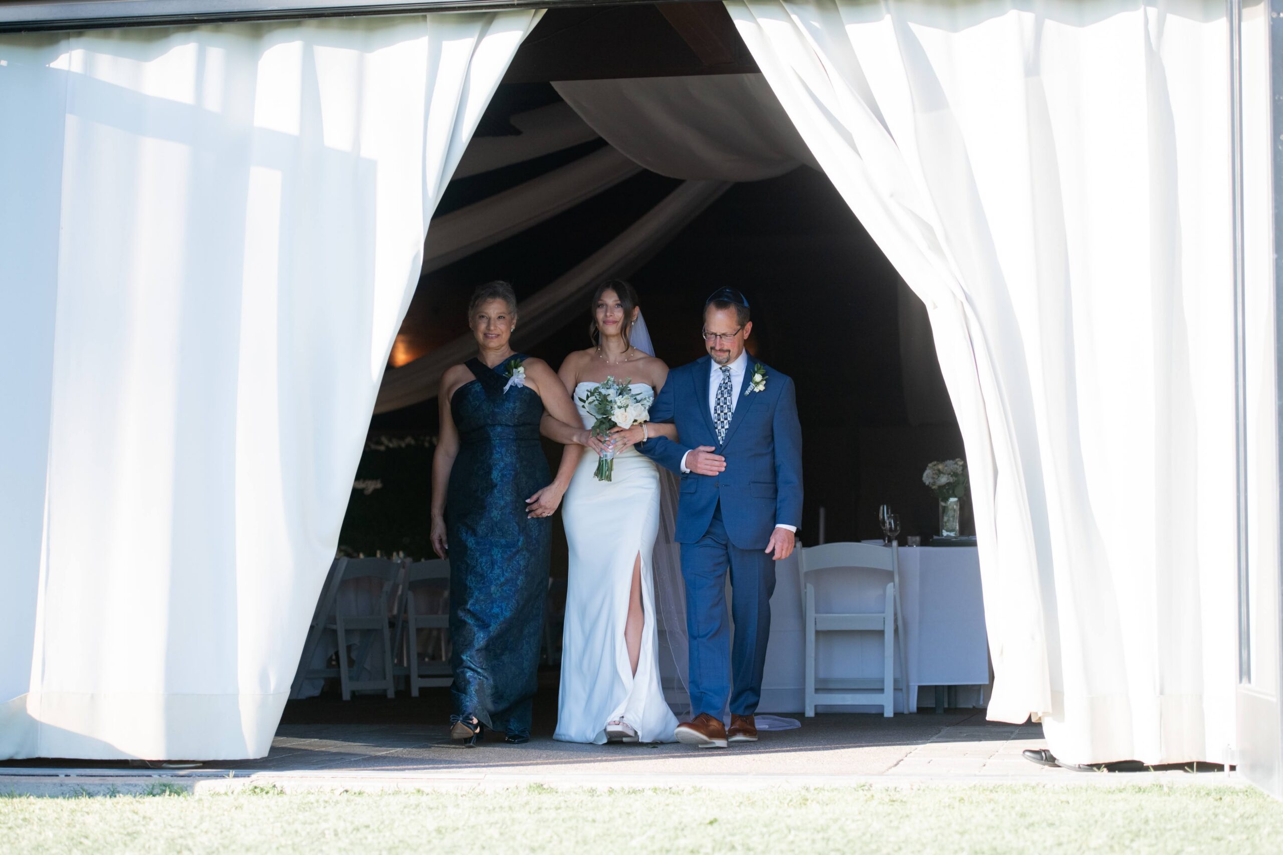 Outdoor Jewish wedding ceremony at McCormick Ranch Golf Club