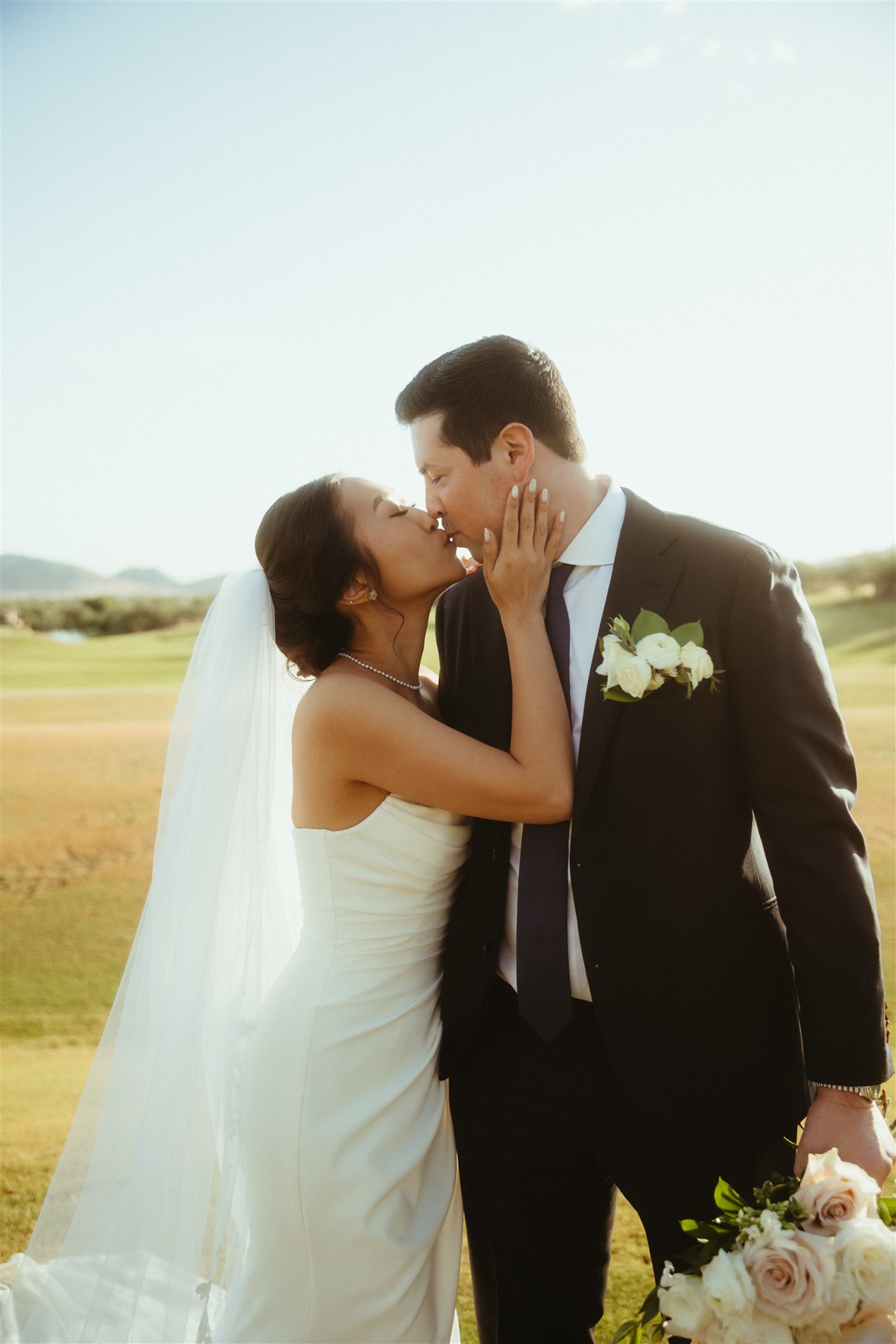 Bride and groom portrait at Anthem Golf and Country Club
